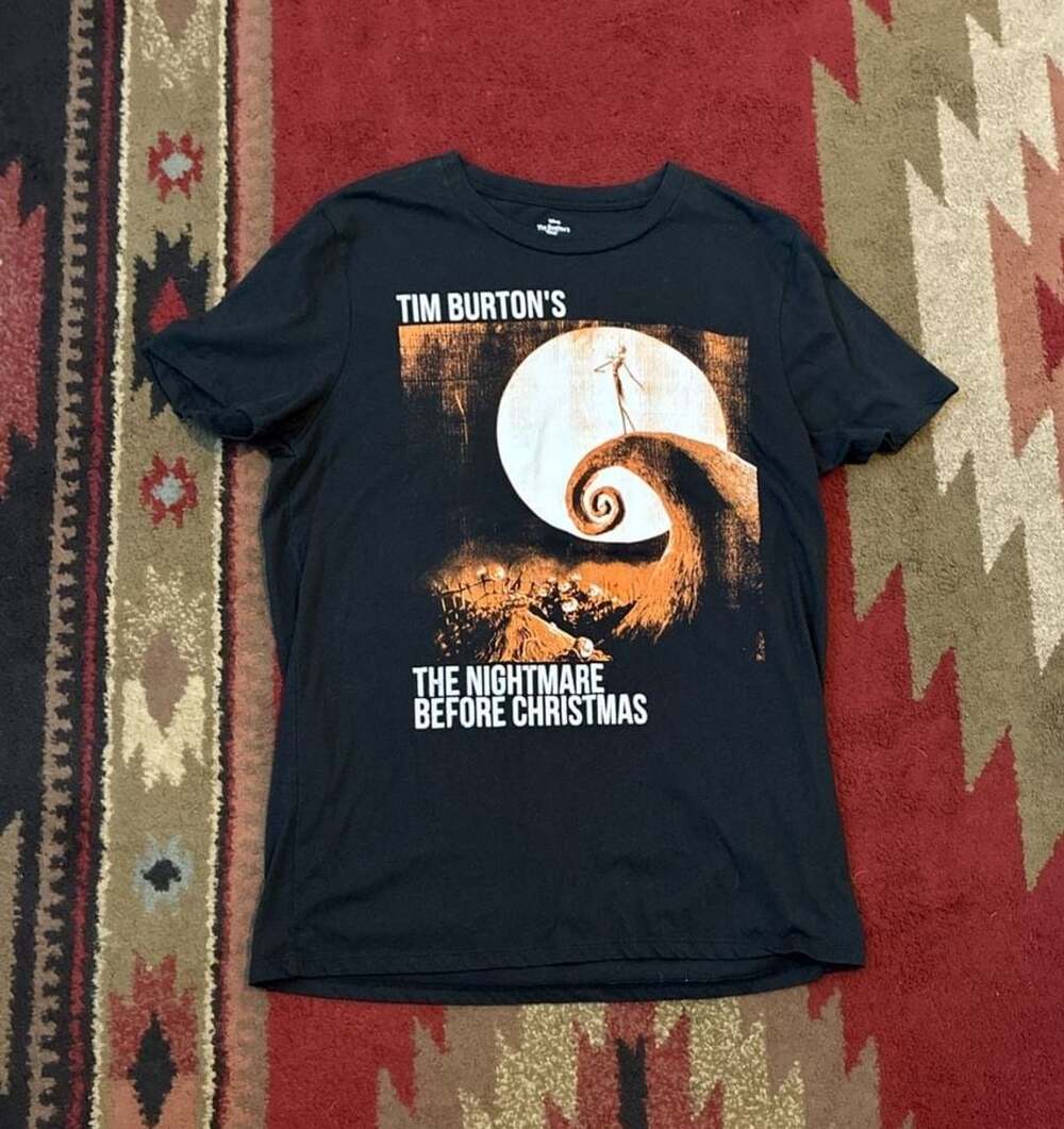 Tim Burton's The Nightmare Before Christmas Jack Skelington T-Shirt Medium